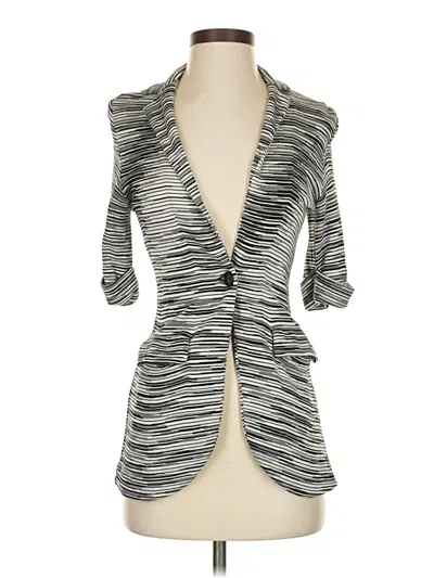 Pre-owned Chico's Cardigan Sweater In Gray