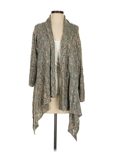 Pre-owned Chico's Cardigan Sweater In Gray