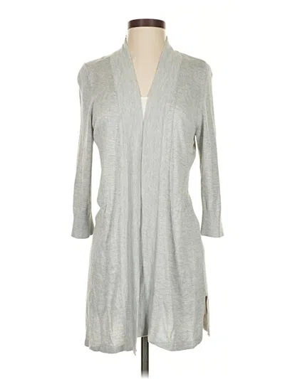 Pre-owned Chico's Cardigan Sweater In Gray