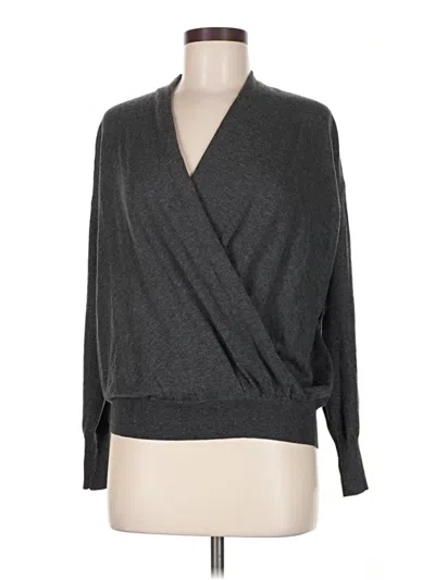 Pre-owned Chico's Cardigan Sweater In Gray