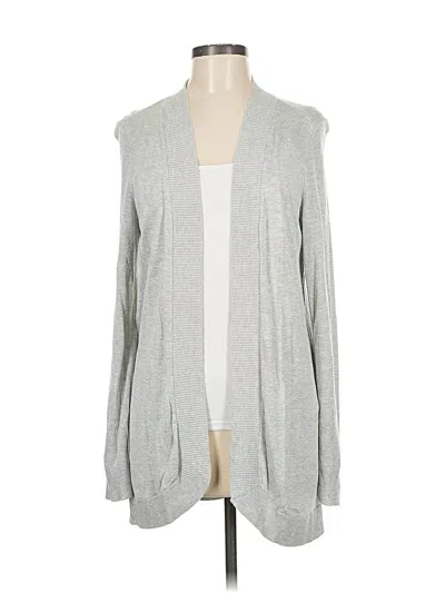 Pre-owned Chico's Cardigan Sweater In Gray