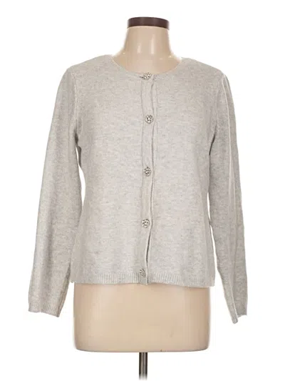 Pre-owned Chico's Cardigan Sweater In Gray