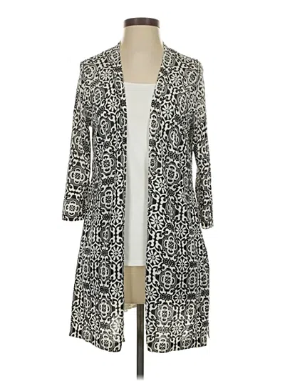 Pre-owned Chico's Cardigan Sweater In Gray