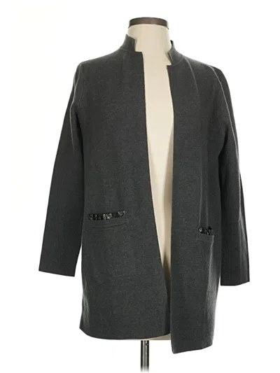 Pre-owned Chico's Cardigan Sweater In Gray