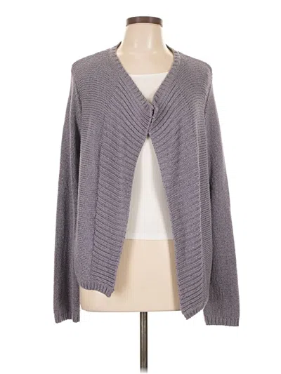 Pre-owned Chico's Cardigan Sweater In Gray
