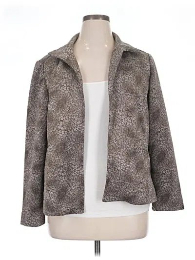 Pre-owned Chico's Cardigan Sweater In Gray