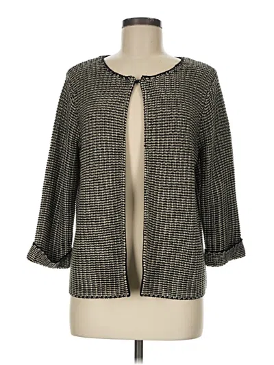 Pre-owned Chico's Cardigan Sweater In Gray