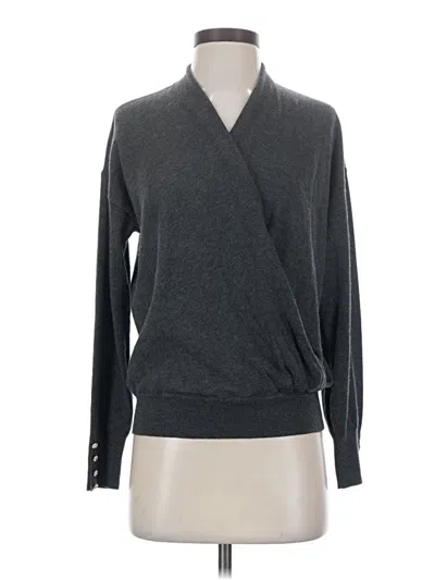 Pre-owned Chico's Cardigan Sweater In Gray