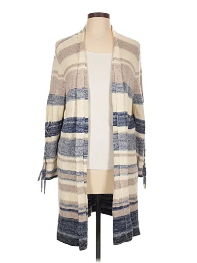 Pre-owned Chico's Cardigan Sweater In Gray