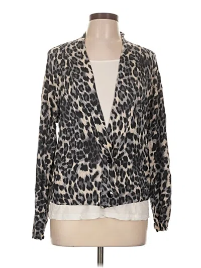 Pre-owned Chico's Cardigan Sweater In Gray