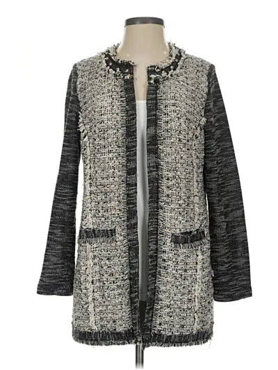 Pre-owned Chico's Cardigan Sweater In Gray