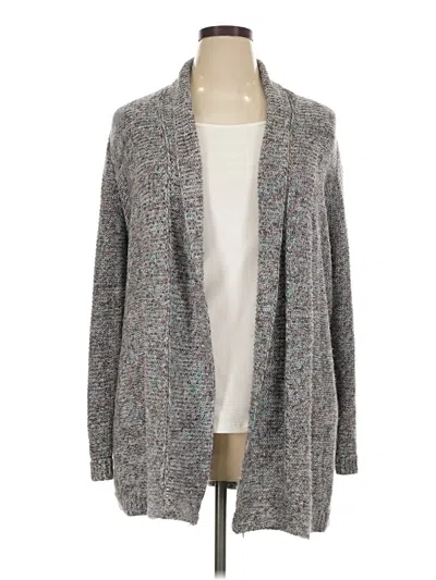 Pre-owned Chico's Cardigan Sweater In Gray