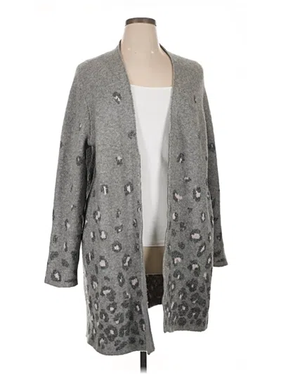 Pre-owned Chico's Cardigan Sweater In Gray