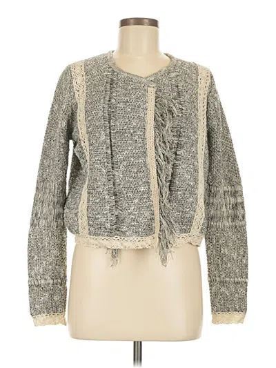 Pre-owned Chico's Cardigan Sweater In Gray