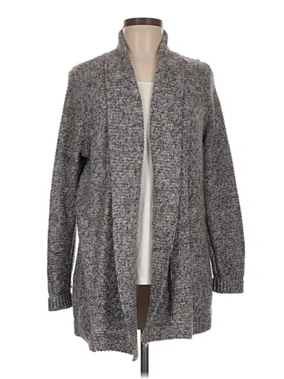 Pre-owned Chico's Cardigan Sweater In Gray
