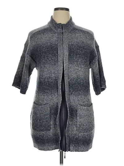 Pre-owned Chico's Cardigan Sweater In Gray