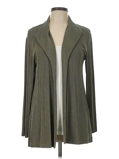Pre-owned Chico's Cardigan Sweater In Gray