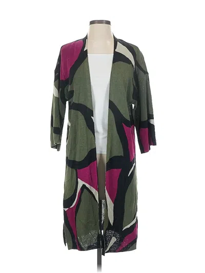 Pre-owned Chico's Cardigan Sweater In Green