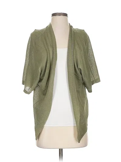 Pre-owned Chico's Cardigan Sweater In Green