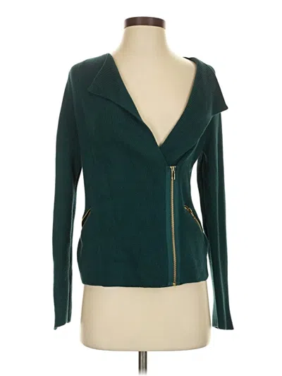 Pre-owned Chico's Cardigan Sweater In Green