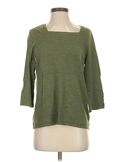 Pre-owned Chico's Cardigan Sweater In Green