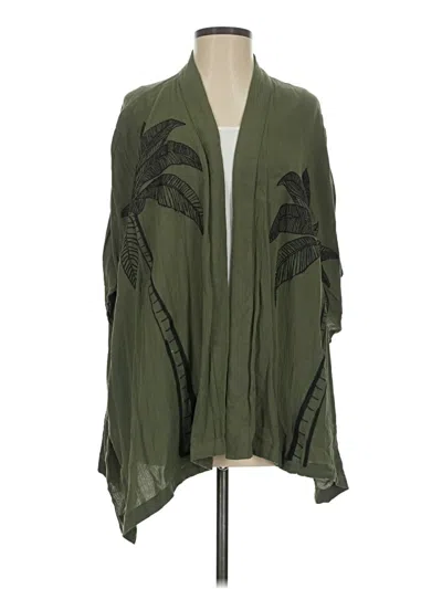 Pre-owned Chico's Cardigan Sweater In Green