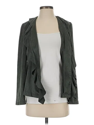 Pre-owned Chico's Cardigan Sweater In Green