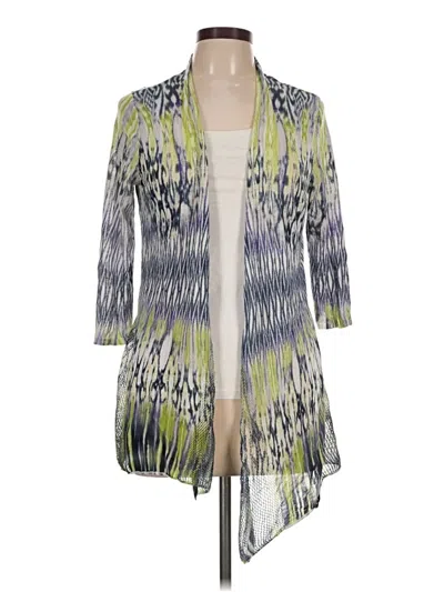 Pre-owned Chico's Cardigan Sweater In Green