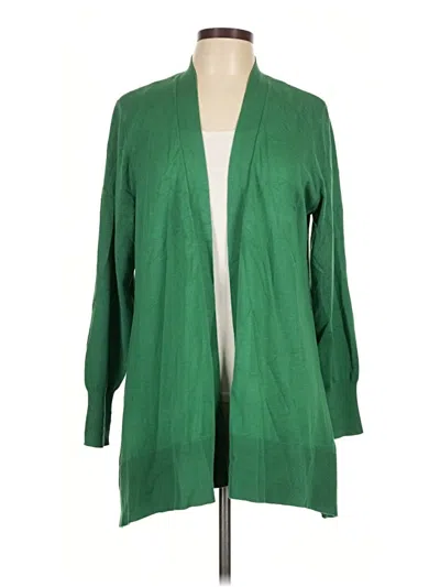Pre-owned Chico's Cardigan Sweater In Green