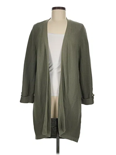 Pre-owned Chico's Cardigan Sweater In Green