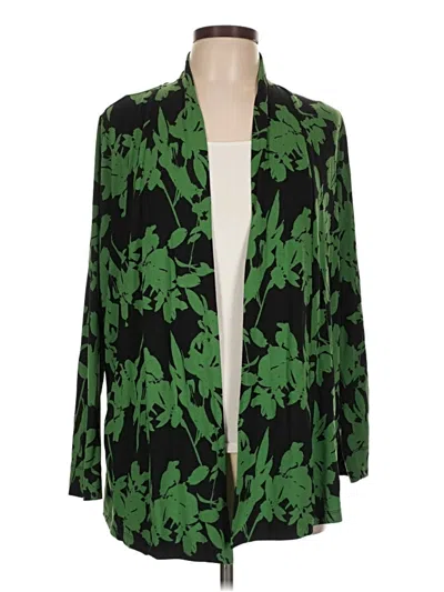 Pre-owned Chico's Cardigan Sweater In Green