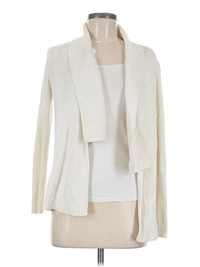 Pre-owned Chico's Cardigan Sweater In Ivory