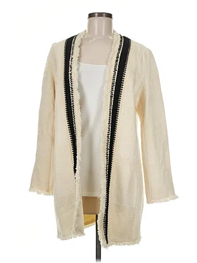 Pre-owned Chico's Cardigan Sweater In Ivory