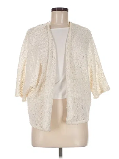 Pre-owned Chico's Cardigan Sweater In Ivory