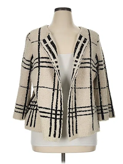 Pre-owned Chico's Cardigan Sweater In Ivory