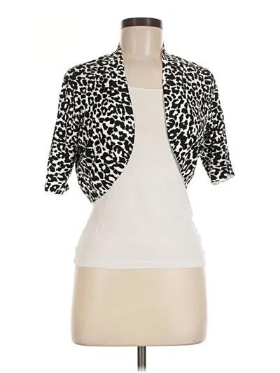 Pre-owned Chico's Cardigan Sweater In Ivory
