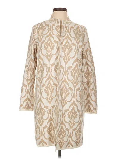 Pre-owned Chico's Cardigan Sweater In Ivory