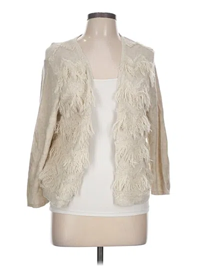Pre-owned Chico's Cardigan Sweater In Ivory