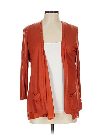 Pre-owned Chico's Cardigan Sweater In Orange