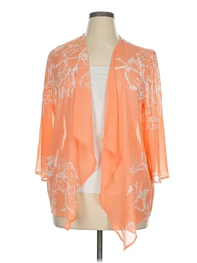 Pre-owned Chico's Cardigan Sweater In Orange