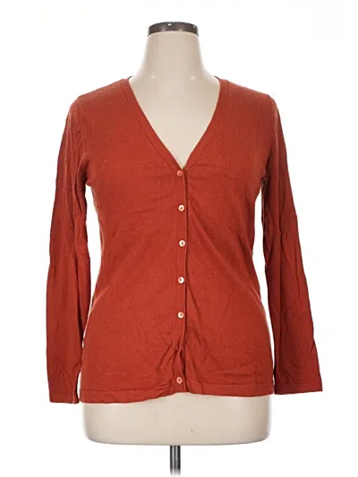 Pre-owned Chico's Cardigan Sweater In Orange