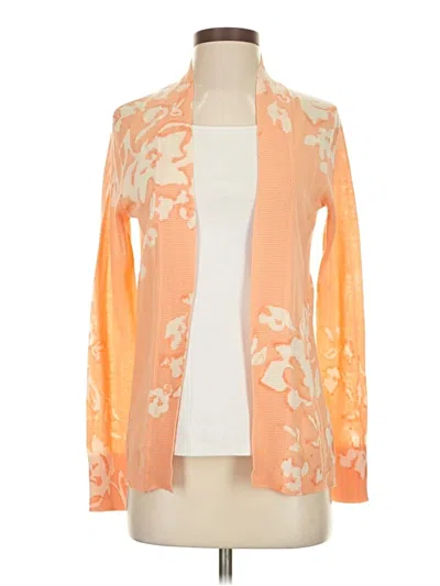 Pre-owned Chico's Cardigan Sweater In Orange