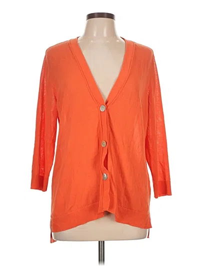 Pre-owned Chico's Cardigan Sweater In Orange