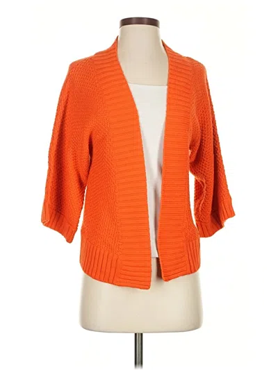 Pre-owned Chico's Cardigan Sweater In Orange
