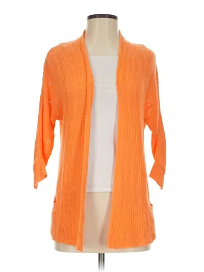 Pre-owned Chico's Cardigan Sweater In Orange