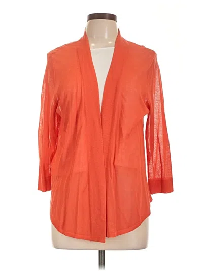 Pre-owned Chico's Cardigan Sweater In Orange