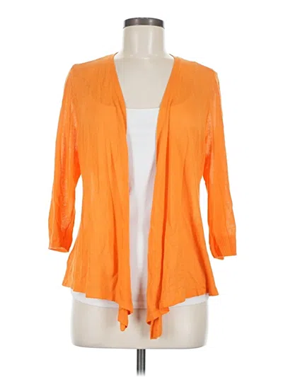 Pre-owned Chico's Cardigan Sweater In Orange