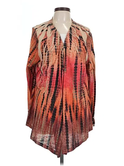 Pre-owned Chico's Cardigan Sweater In Orange
