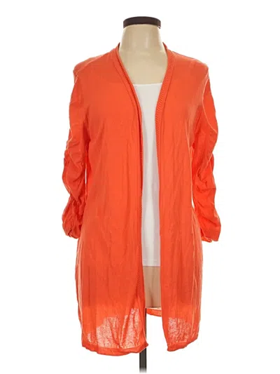 Pre-owned Chico's Cardigan Sweater In Orange