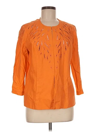 Pre-owned Chico's Cardigan Sweater In Orange